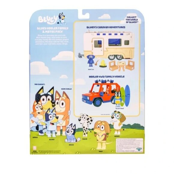 Bluey Heeler Family & Mates Pack Chilli Bingo Bandit Honey Socks Chloe Indy New - Picture 4 of 4